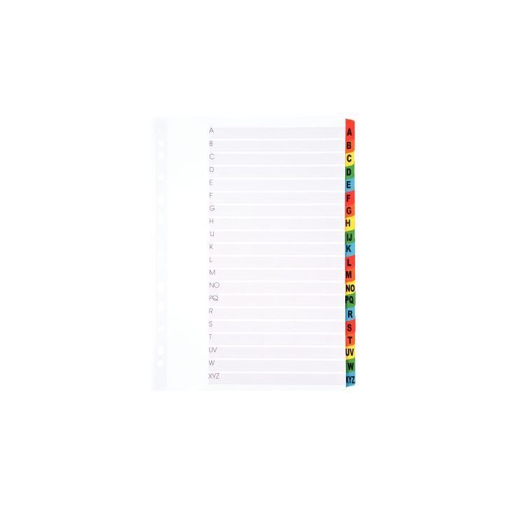 Intercalaires alphabétiques 20 touches A à Z format A4+ 8337420-980 LANDS