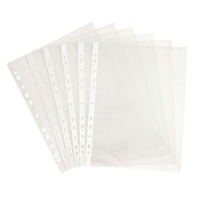 Achetez Sachet de 100 pochettes perforées en polypropylène 4,5/100e grainé, perforation 11 trous ..