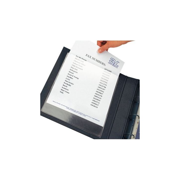 Blister de 10 pochettes adhésives transparentes pour format A4 10090 3L