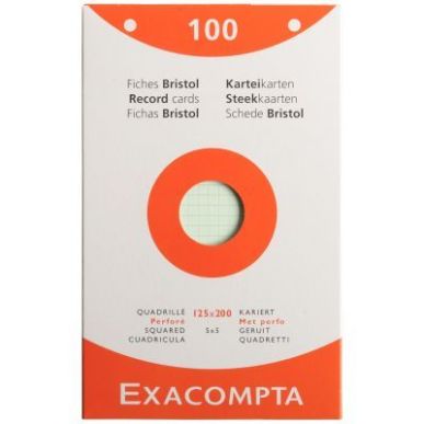 Achetez ETUI DE 100 FICHES  BRISTOL ASS QUADRILLE 5X5 PERF pas cher sur Ma Rentrée Scolaire
