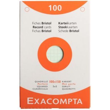 Achetez ETUI DE 100 FICHES  BRISTOL ASS QUADRILLE 5X5 PERF pas cher sur Ma Rentrée Scolaire