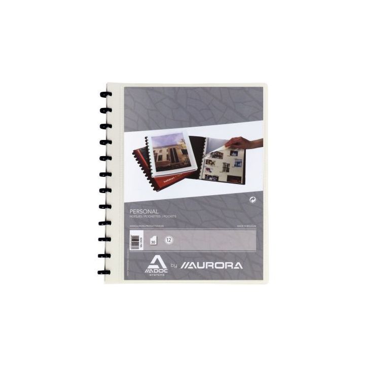 Protège-documents personnalisable ADOC BIND-EX 30 pochettes 60 vues format A4 couverture en polypropylène 8/