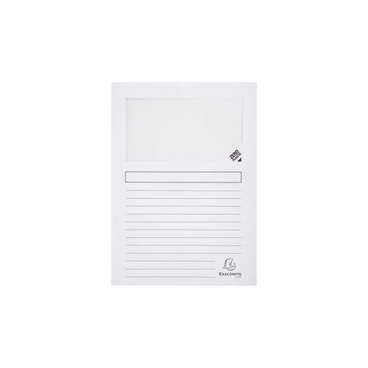 Paquet de 100 pochettes coin papier FOREVER 130g, blanc 50110E FOREVER EXACOMPTA