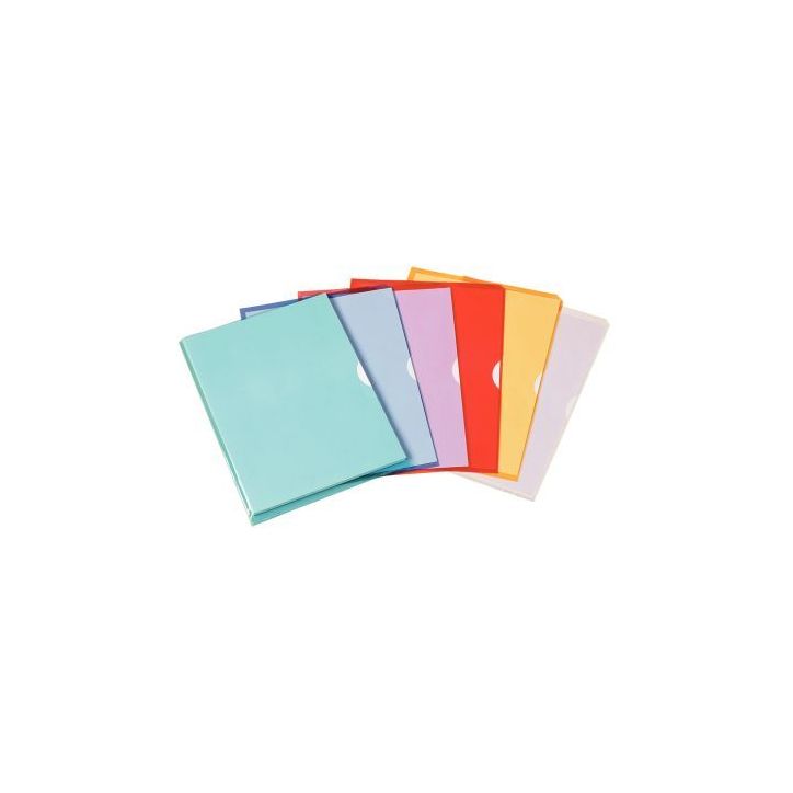 Boîte de 50 pochettes coin en PVC épais et souple Fard'Liss coloris assortis 100210764 FARD'LISS HAMELIN