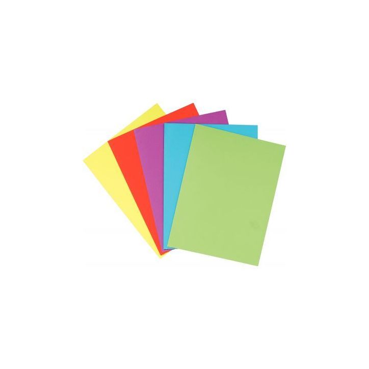 Paquet de 25 chemises double poche en carte 210g, coloris assortis 415000E ROCK'S EXACOMPTA