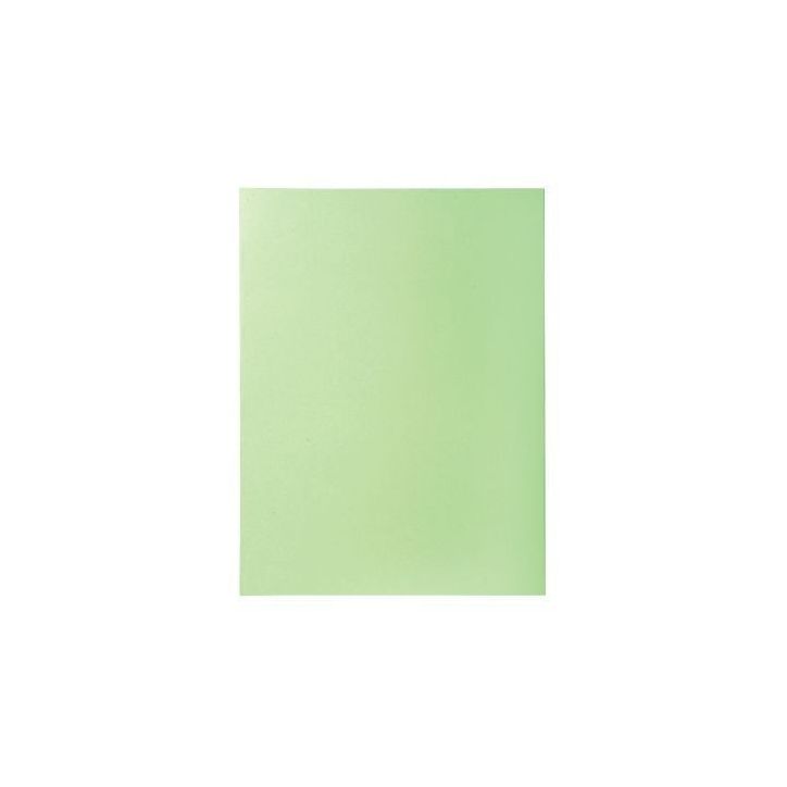 Paquet de 50 chemises 2 rabats 210g format 24x32 cm Vert clair 332004E SUPER EXACOMPTA