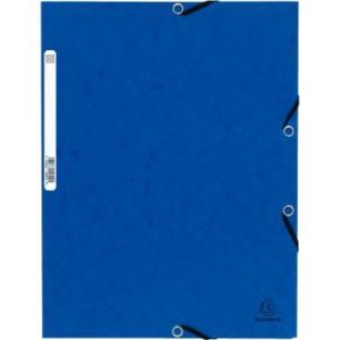 Achetez Chemise 3 rabats à élastiques en carte lustrée 5/10ème 350g bleu C3416 BLE COUTAL pas ch..