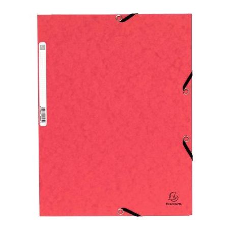 Achetez Chemise 3 rabats à élastiques en carte lustrée 5/10ème 350g rouge C3416 ROU COUTAL pas c..