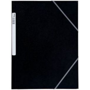 Achetez Chemise 3 rabats à élastiques + étiquette de dos coloris noir carte grainée 5/10e 450g f..