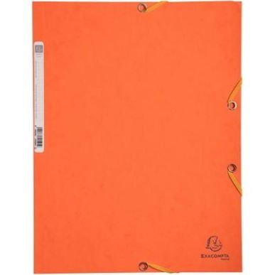 Achetez Chemise 3 rabats à élastiques en carte lustrée 400g, orange 55504E EXACOMPTA pas cher sur..