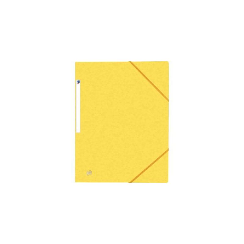 Achetez Chemise 3 rabats à élastiques TOP FILE+ en carte lustrée 4/10e 390g, jaune 400114331 TOP ..