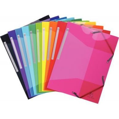 Achetez Lot de 10 chemises 3 rabats + élastiques en polypropylène IDERAMA PP 55670E IDERAMA EXACOM..