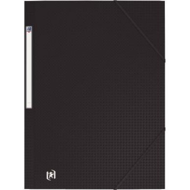 Achetez Chemise 3 rabats à élastiques MEMPHIS en polypropylène opaque 5/10ème, coloris noir 1002..