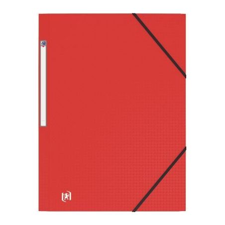 Achetez Chemise 3 rabats à élastiques MEMPHIS en polypropylène opaque 5/10ème, coloris rouge 100..