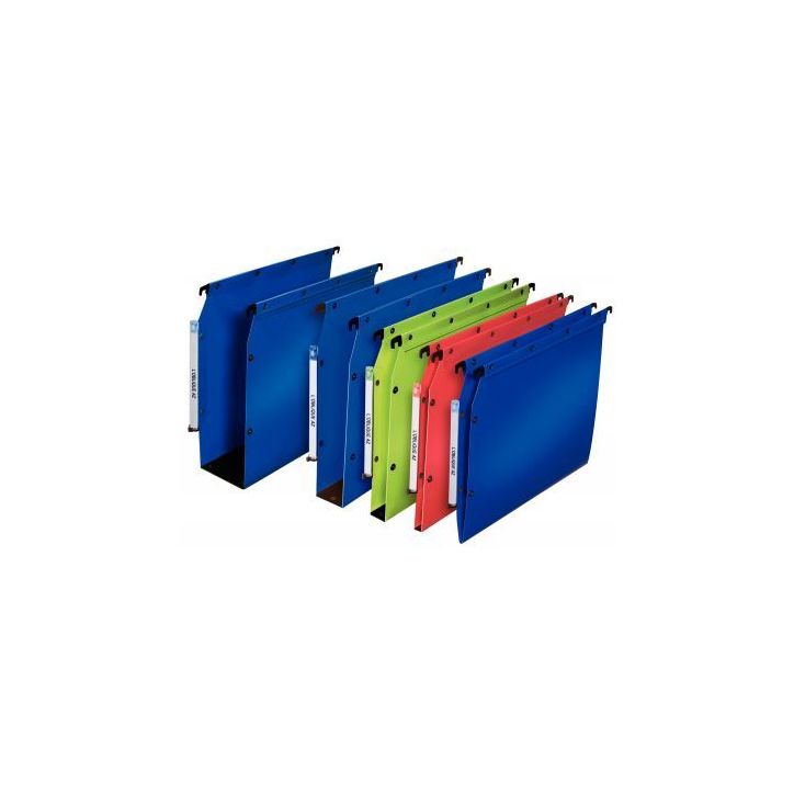 Paquet de 10 dossiers en polypropylène 5 / 10è dos 30 mm bleu 100330580 HAMELIN