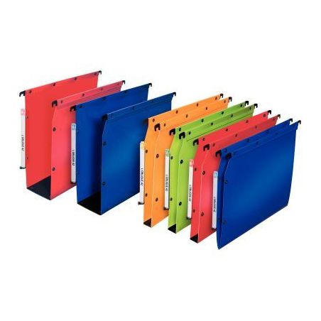 Achetez Paquet 10 dossiers suspendus armoire polypropylène dos 50 rouge cerise 100330593 HAMELIN pa..