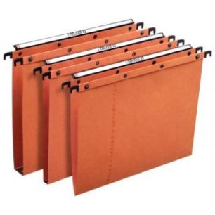 Achetez Paquet de 25 dossiers suspendus AZO Ultimate orange pour tiroir dos fond 15 mm 100330271 HAM..