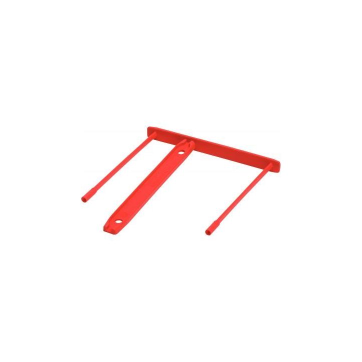 Boite de 100 relieurs d'archives rouge 8cm 0089602 FELLOWES