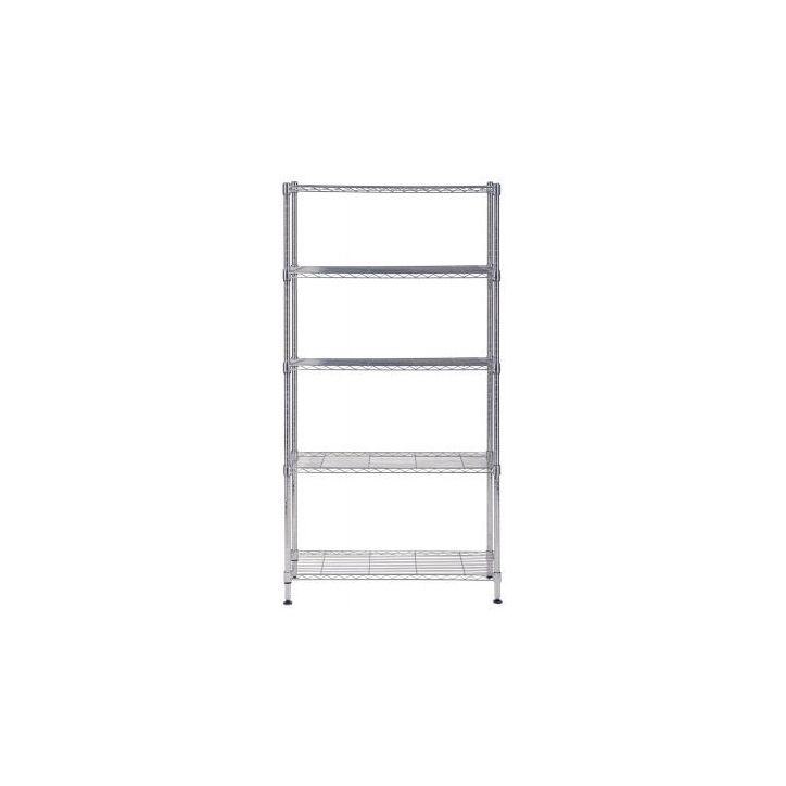 Etagère métal chromé 90x200cm MOBI5M ALBA