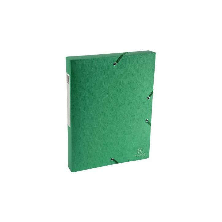 Boite de classement en carte lustrée SCOTTEN dos 4 cm, vert 50813E SCOTTEN EXACOMPTA