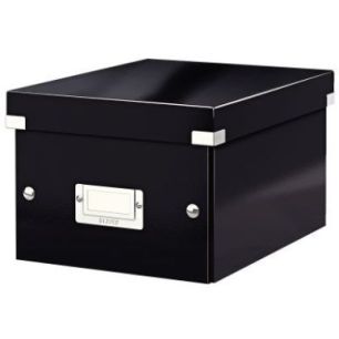 Achetez Boîte de rangement en carton CLICKSTORE A5+ noir 60430095 pas cher sur Ma Rentrée Scolaire