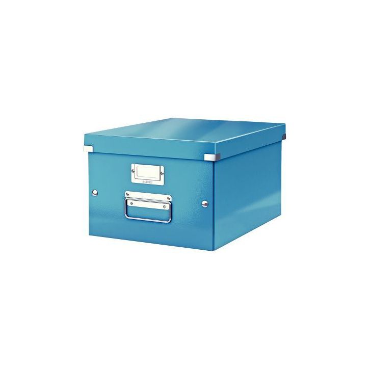 Boite de rangement en carton Click&Store WOW A4 bleu 60440036 WOW LEITZ