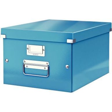 Achetez Boite de rangement en carton Click&Store WOW A4 bleu 60440036 WOW LEITZ pas cher sur Ma Rent..