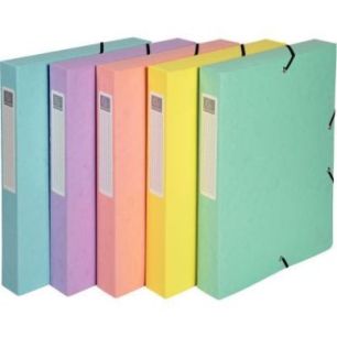 Achetez Boite de classement Aquarel en carte lustrée, dos 40 mm, coloris assortis 59560E EXACOMPTA ..