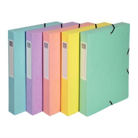 Achetez Boite de classement Aquarel en carte lustrée, dos 40 mm, coloris assortis 59560E EXACOMPTA ..