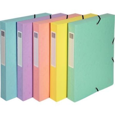 Achetez Boite de classement Aquarel en carte lustrée, dos 40 mm, coloris assortis 59560E EXACOMPTA ..