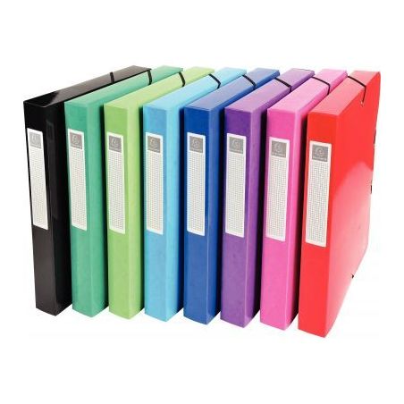 Achetez Lot de 8 boîtes de classement IDERAMA en carte lustrée dos 40 mm 59929E x8 IDERAMA EXACOMP..