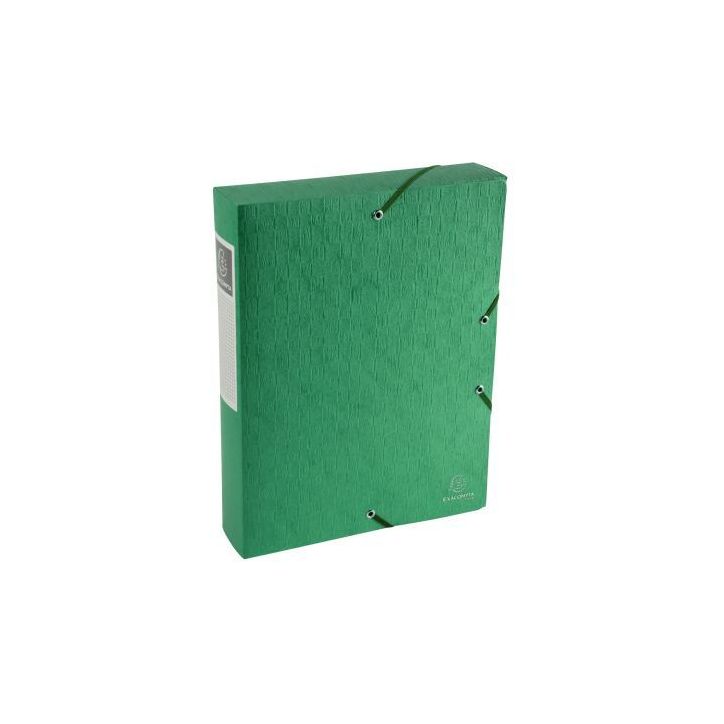 Boite de classement en carte lustrée SCOTTEN dos 6 cm, vert 50913E SCOTTEN EXACOMPTA
