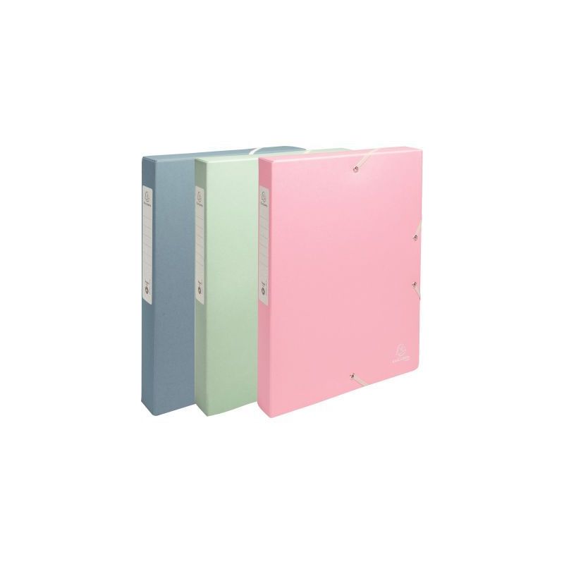 Achetez Boite de classement en carte recyclée AUTENTIK dos 4 cm, coloris assortis 59339E AUTENTIK E..