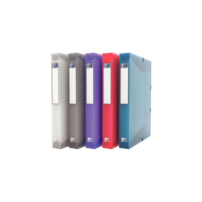 Achetez Carton de 9 boites de classement HAWAÏ en polypropylène, dos de 40 mm, couleurs assorties ..