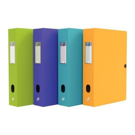 Achetez Carton de 8 boîtes de classement MEMPHIS en polypropylène, dos de 80 mm, coloris mode asso..