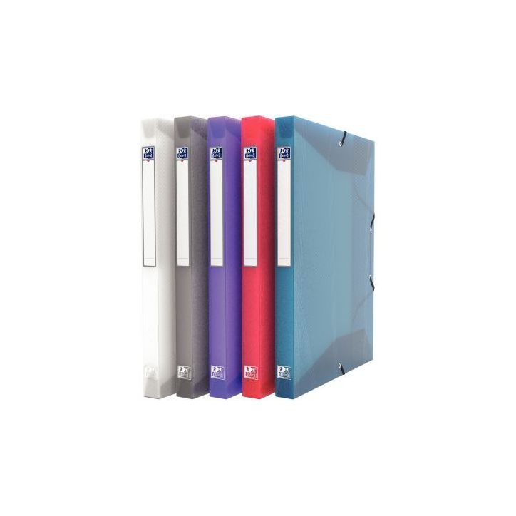 Carton de 12 boites de classement HAWAÏ en polypropylène, dos de 25 mm, couleurs assorties 100200550 HAWAI H(...)