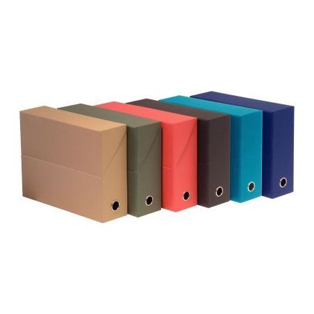 Achetez Boite de transfert papier toilé, dos 9 cm, havane 89528E EXACOMPTA pas cher sur Ma Rentrée..