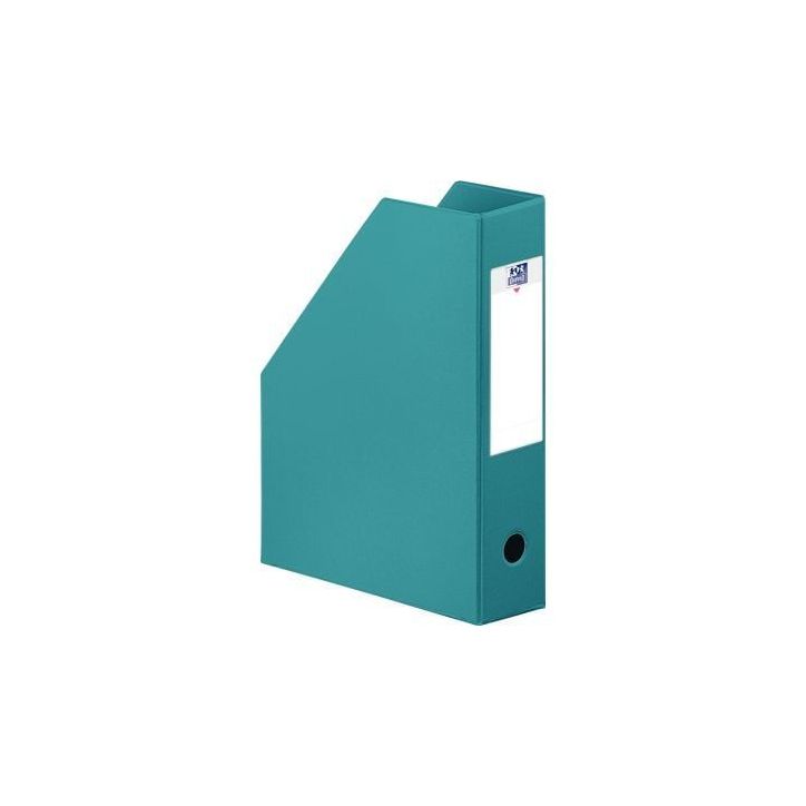 Boite de classement en PVC à  pan coupé dos 7 cm bleu turquoise 400080228 HAMELIN