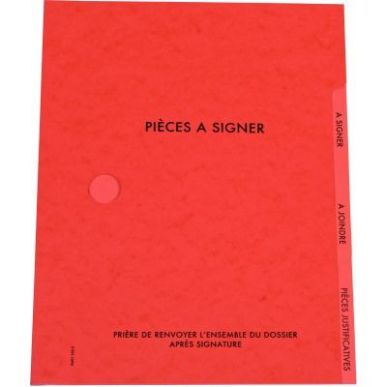 Achetez Carton de 25 parapheurs 3 compartiments, rouge 73411 X25 EXTENDOS pas cher sur Ma Rentrée S..