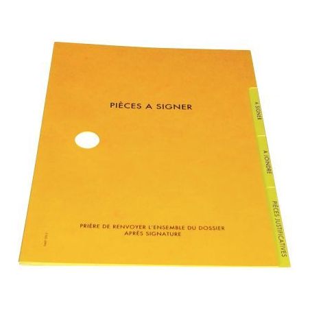 Achetez Parapheur 3 compartiments, jaune 350.5 JAUNE EXTENDOS pas cher sur Ma Rentrée Scolaire