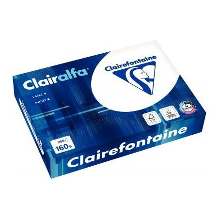 Achetez CLAIREFONTAINE Ramette de 250 feuilles papier Blanc CLAIRALFA 160 grammes format A4 2618 pas..