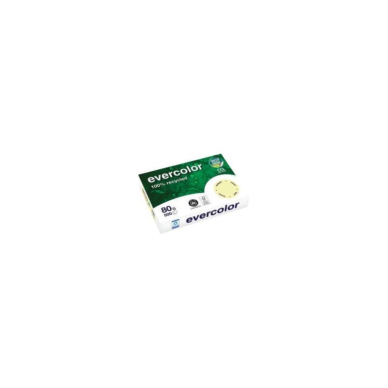 Achetez Carton de 5 ramettes de 500 feuilles format A4 80g jaune recyclé 40005CX5 EVERCOLOR CLAIREF..