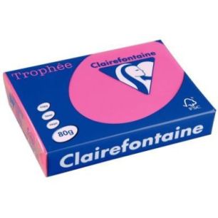 Achetez Carton de 3 ramettes de 500 feuilles format A3 80g fuchsia CLAIREFONTAINE 36823 X3 TROPHEE C..