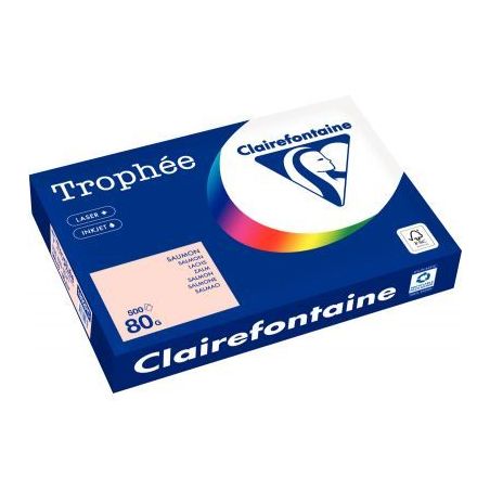 Achetez Carton de 3 ramettes de 500 feuilles format A3 80g saumon CLAIREFONTAINE 36807 X3 TROPHEE CL..
