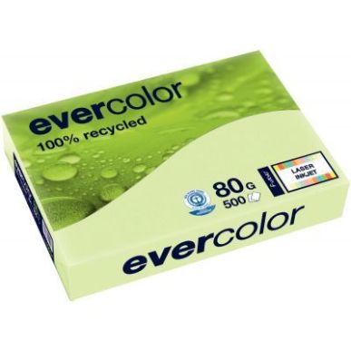 Achetez Ramette de 500 feuilles de papier recyclé 80g de format A3 vert clair EVERCOLOR 30004C CLAI..