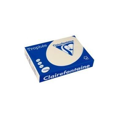 Achetez CLAIREFONTAINE Ramette de 250 feuilles papier couleur TROPHEE 160 grammes format A4 Ivoire 1..