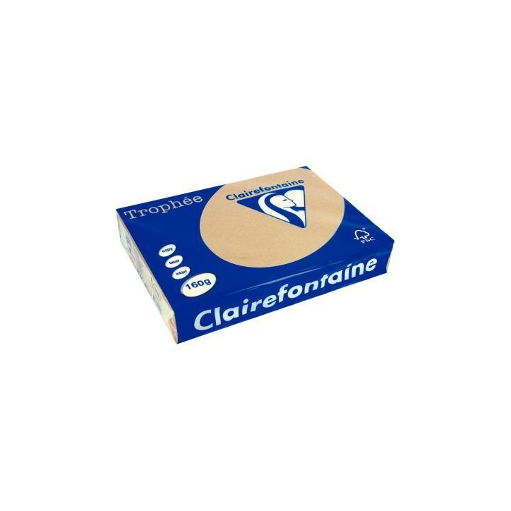 TROPHEE A4 160G FSC COULEUR VIVE X250F CARAMEL