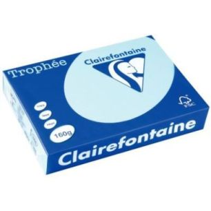 Achetez CLAIREFONTAINE Ramette de 250 feuilles papier couleur TROPHEE 160 grammes format A4 Bleu ali..