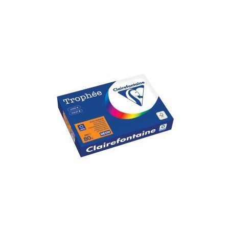 Achetez Carton de 5 ramettes de 500 feuilles format A4 80g orange fluo 2978PCX5 TROPHEE CLAIREFONTAI..