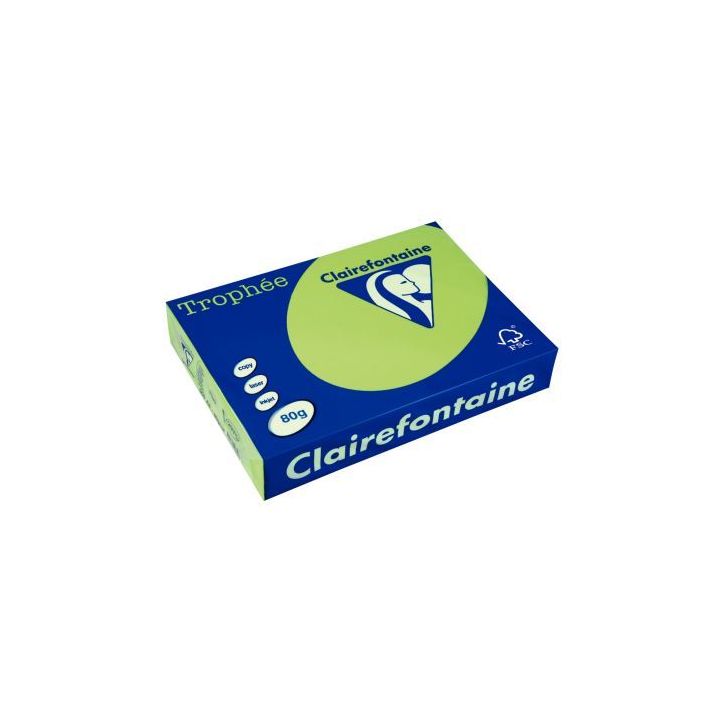 TROPHEE A4 80G FSC COUL FLUO X500F FLUO VERT 2975